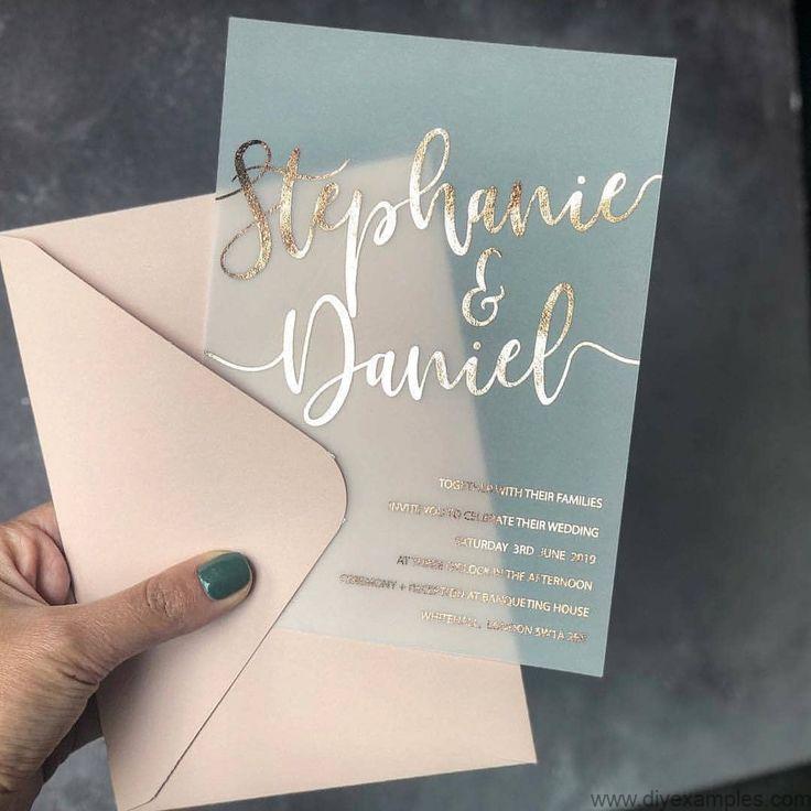 Translucent Wedding Invitations