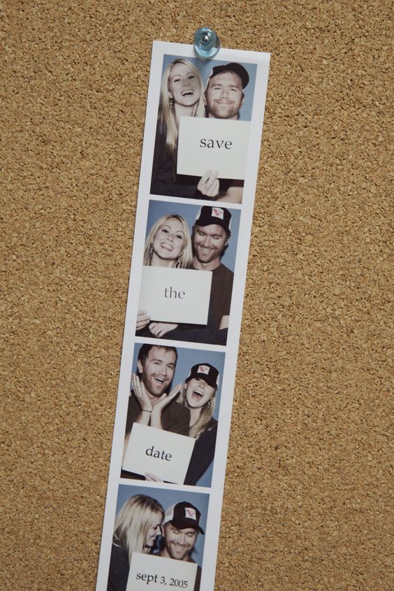 Save the Date Photo Booth Idea.