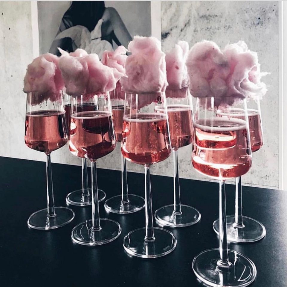 Candy Floss Champers.