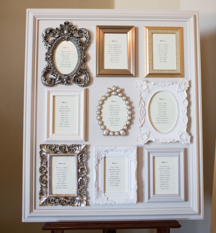 Framed Seating Plan.