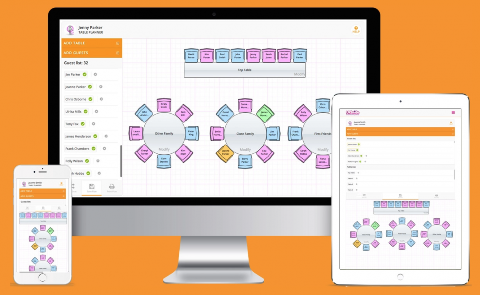 UKbride Table Planner.