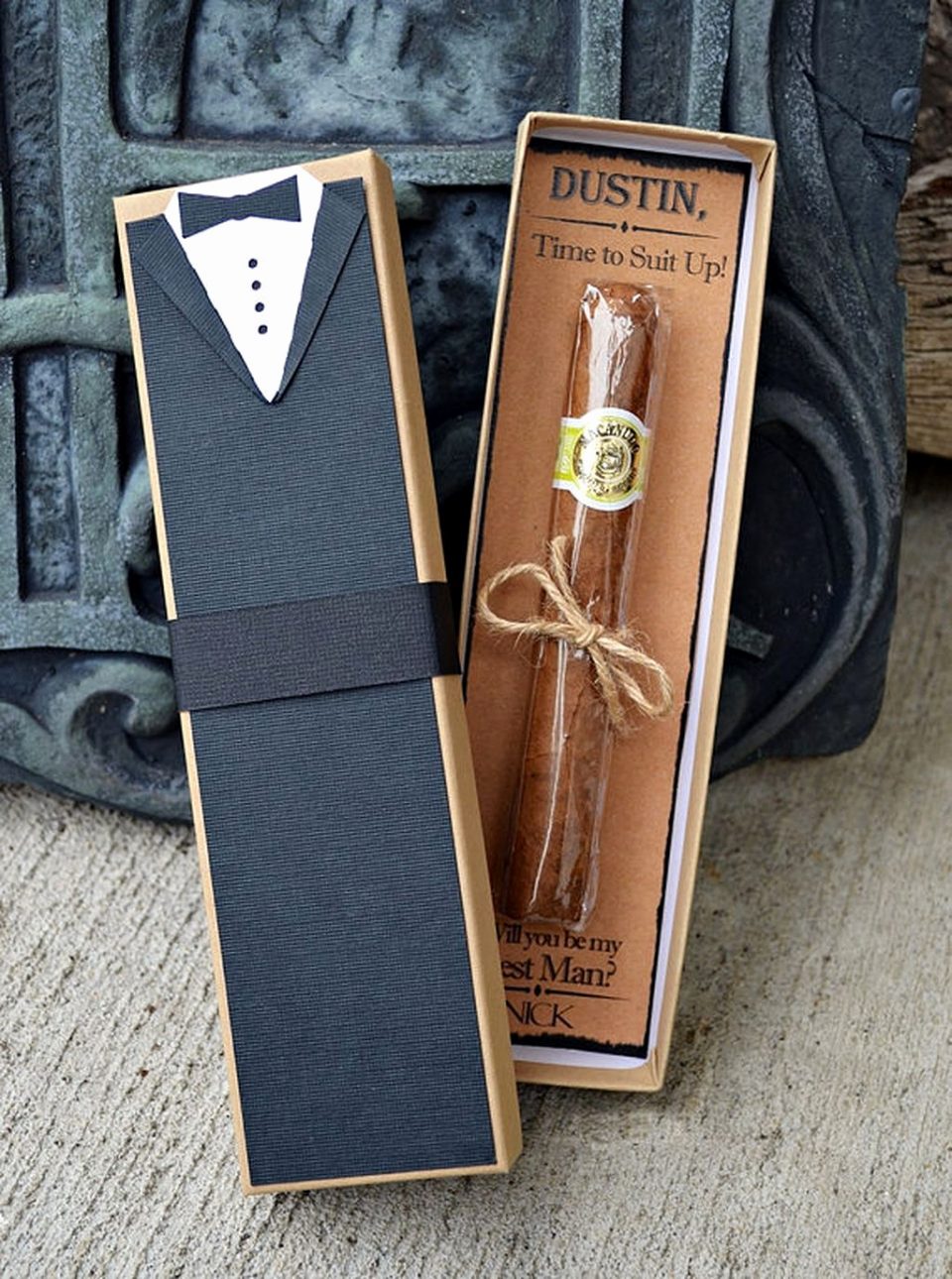 Best Man Gift Idea Cigar in a Box.