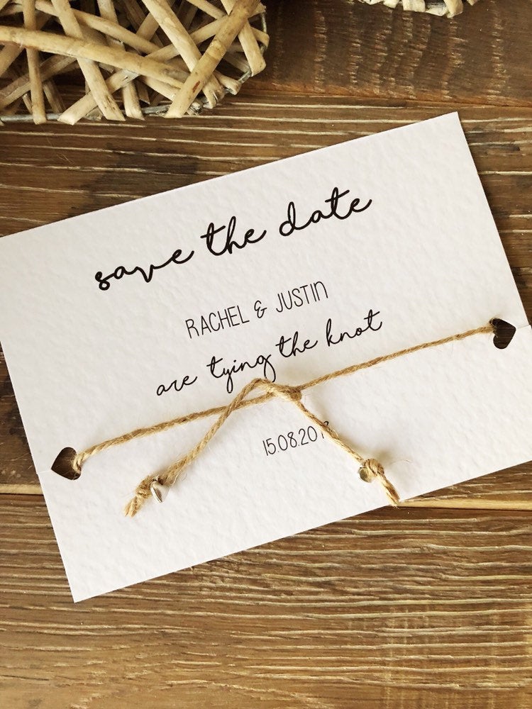 Tying the Knot Save the Date Idea