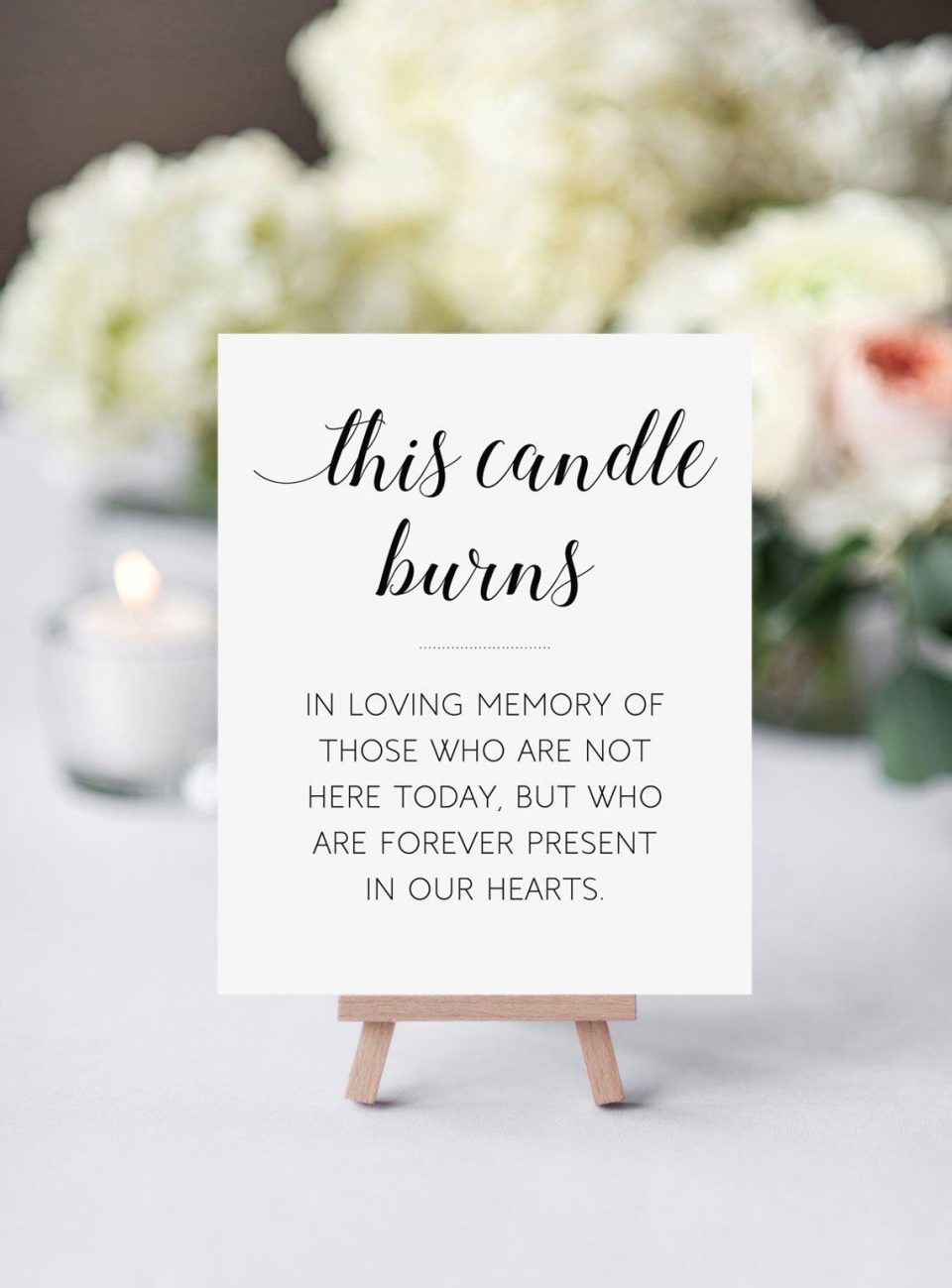 This Candle Burns for Loved Ones.