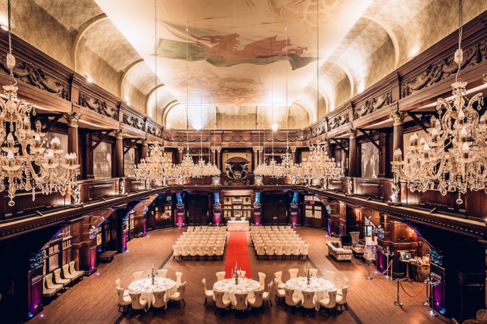 The beautiful venue which combined the cultures of Scotland Wales.