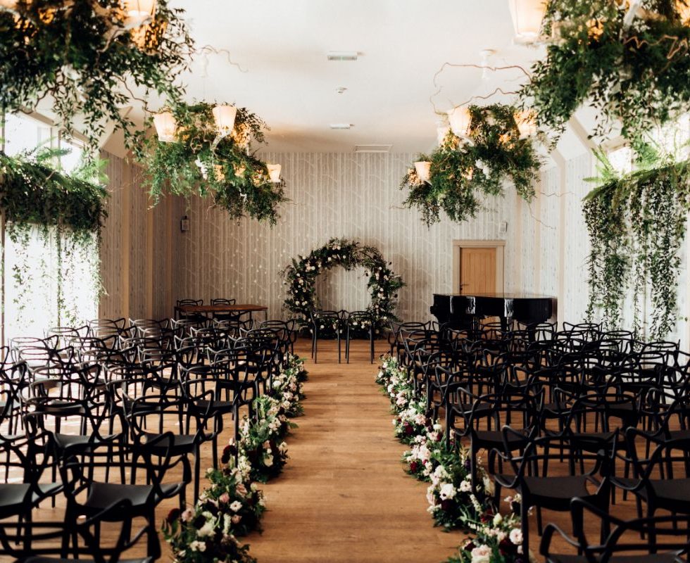 The beautiful ceremony hall.