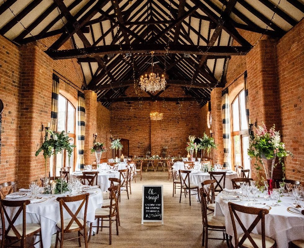 The Stratford Park Hotel & Golf Club's wedding barn.