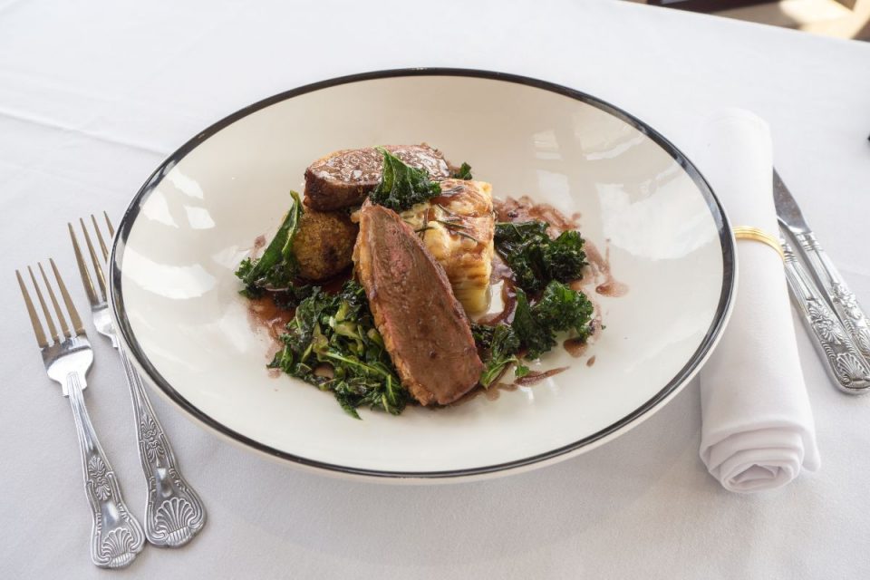 The food at Durker Roods Hotel.