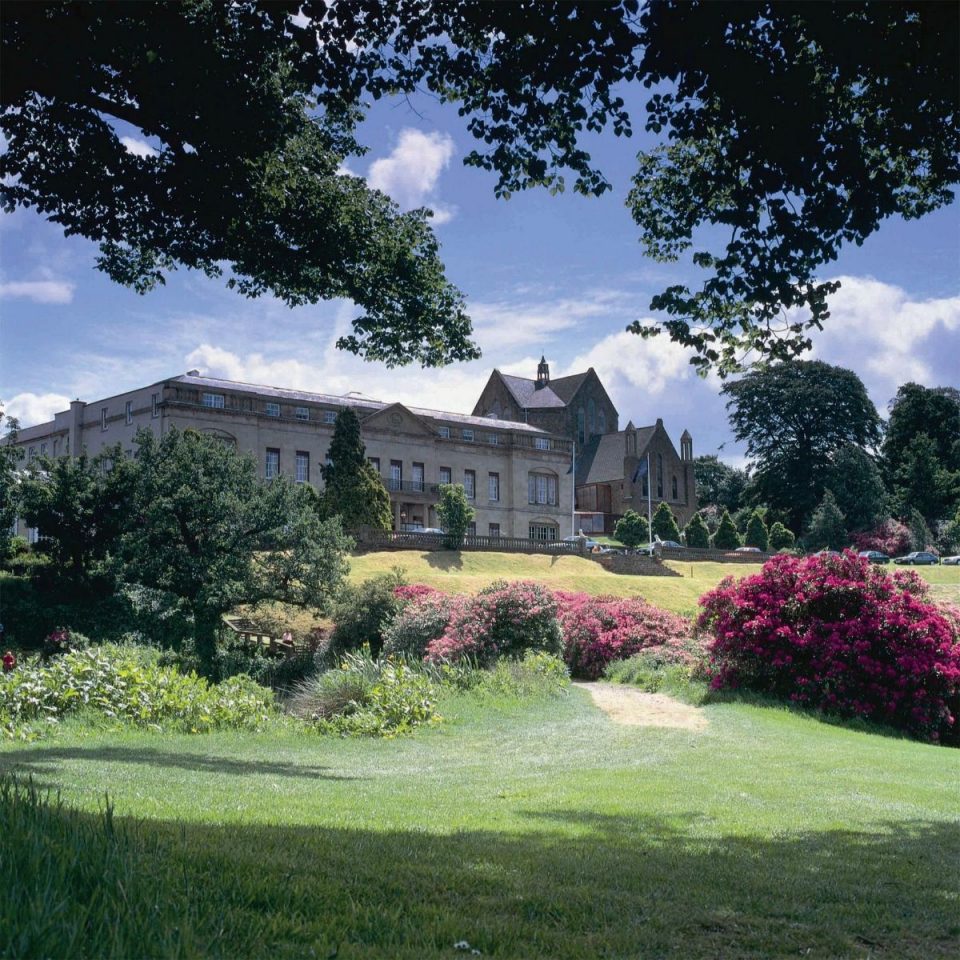 The manor is set within acres of beautiful countryside.