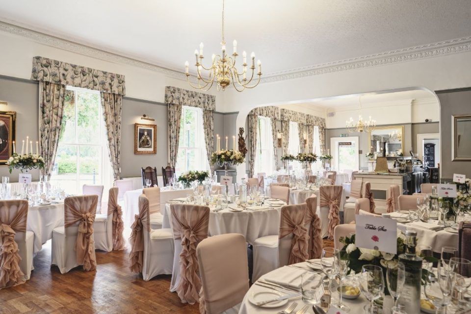 The reception room is absolutely stunning.