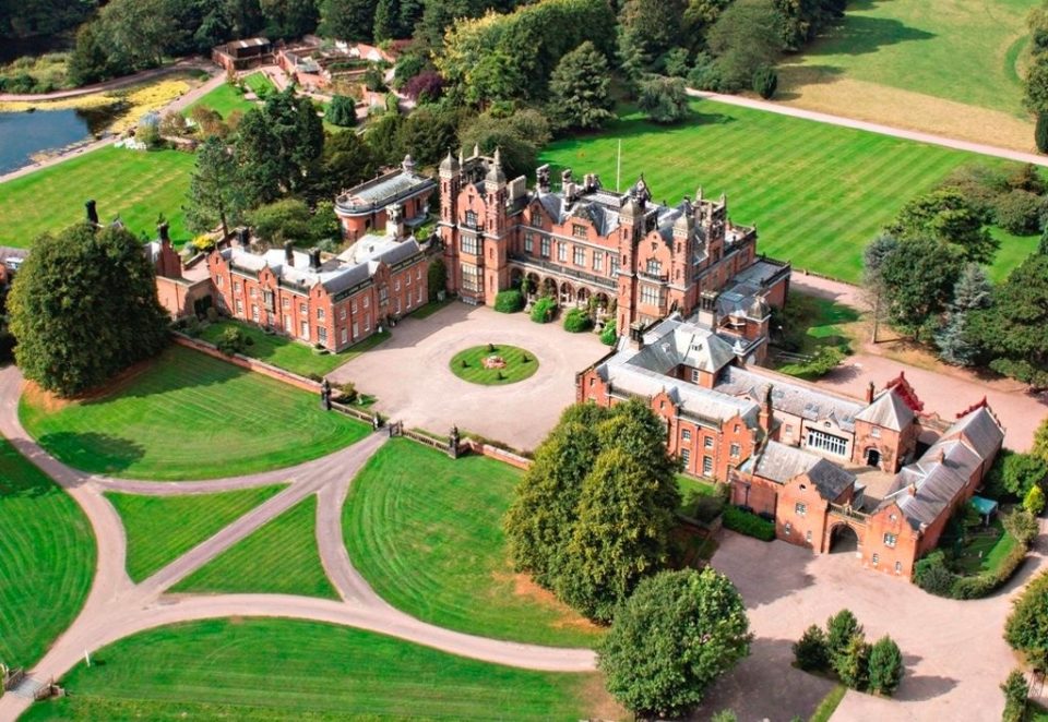 The beautiful Capesthorne Hall in the Peak District.