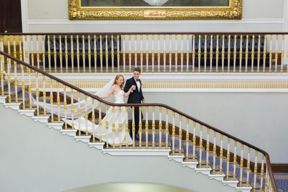 116 Pall Mall's impressive decor and traditional staircase.