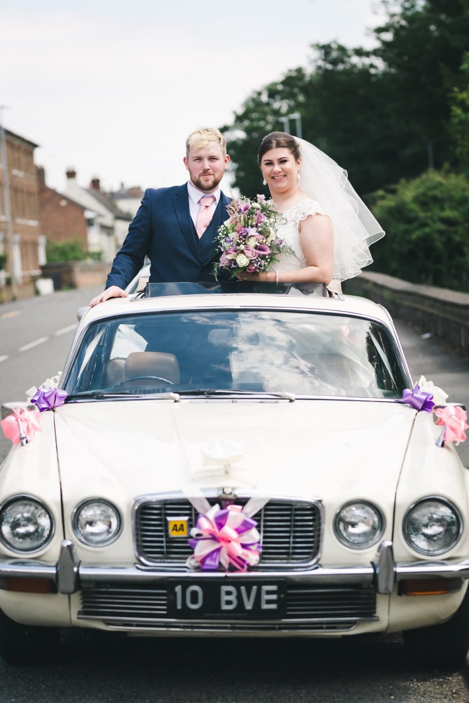 How lovely is this shot! We love the vintage car.