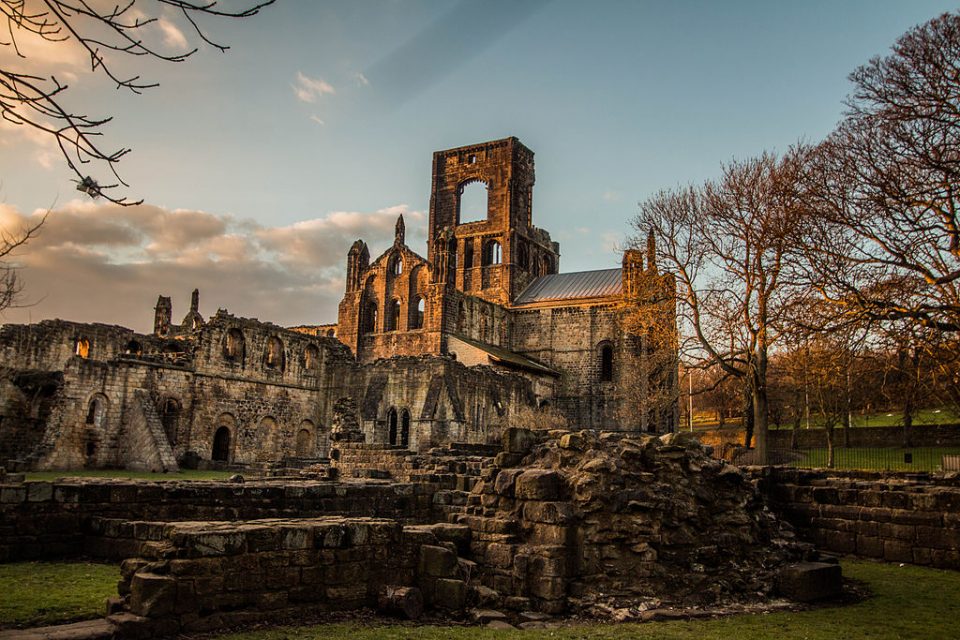 The abbey at sunset is a sight to see!
