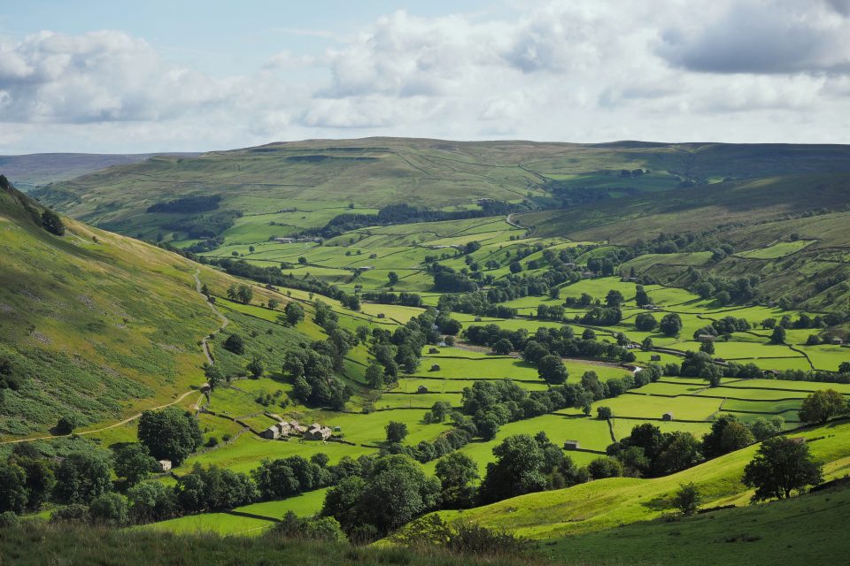 The beautiful panoramic Yorkshire Dales.
