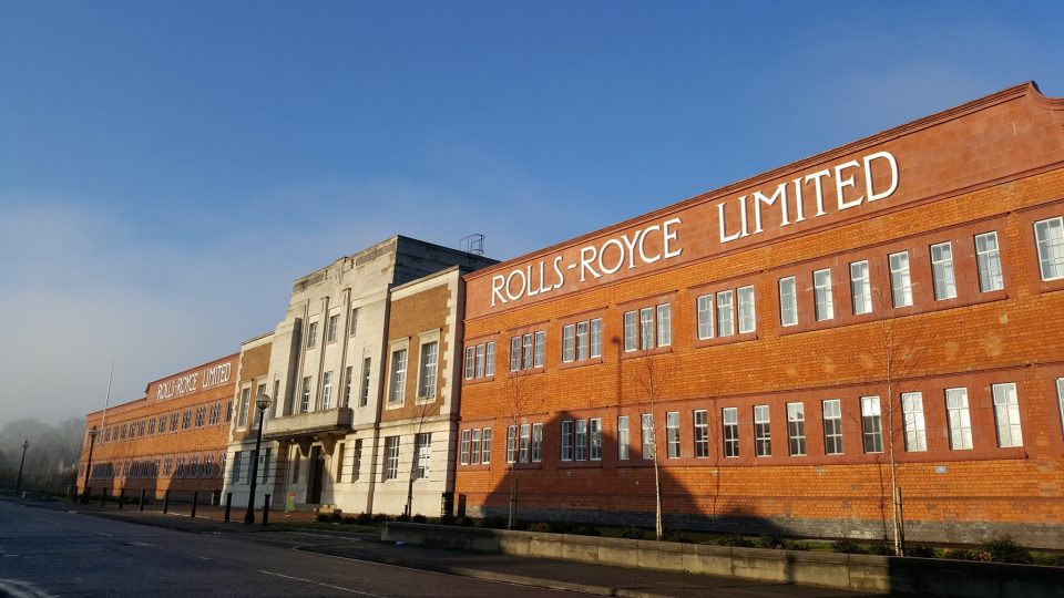 The Rolls Royce Factory presents a really unique wedding photo backdrop!