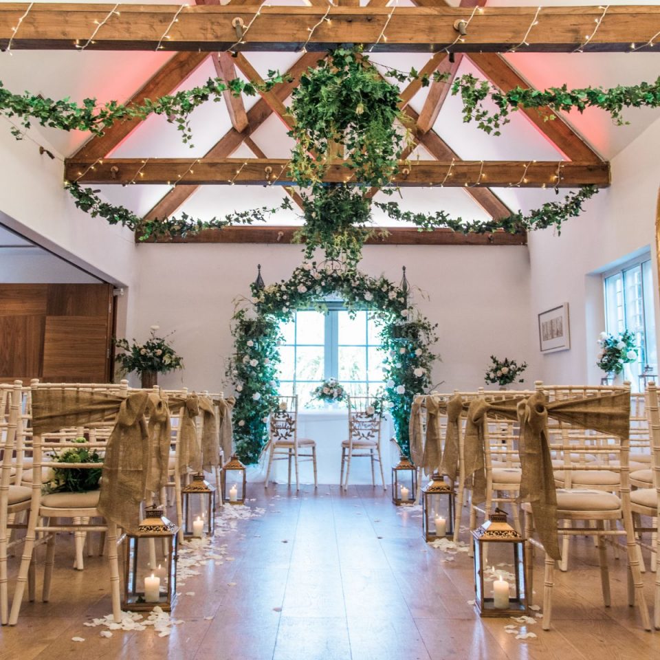 The Cotswold House Hotel's wedding room.