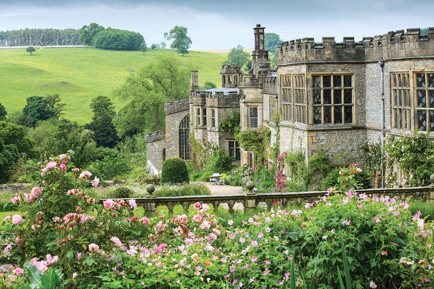 Haddon Hall in Derbyshire.