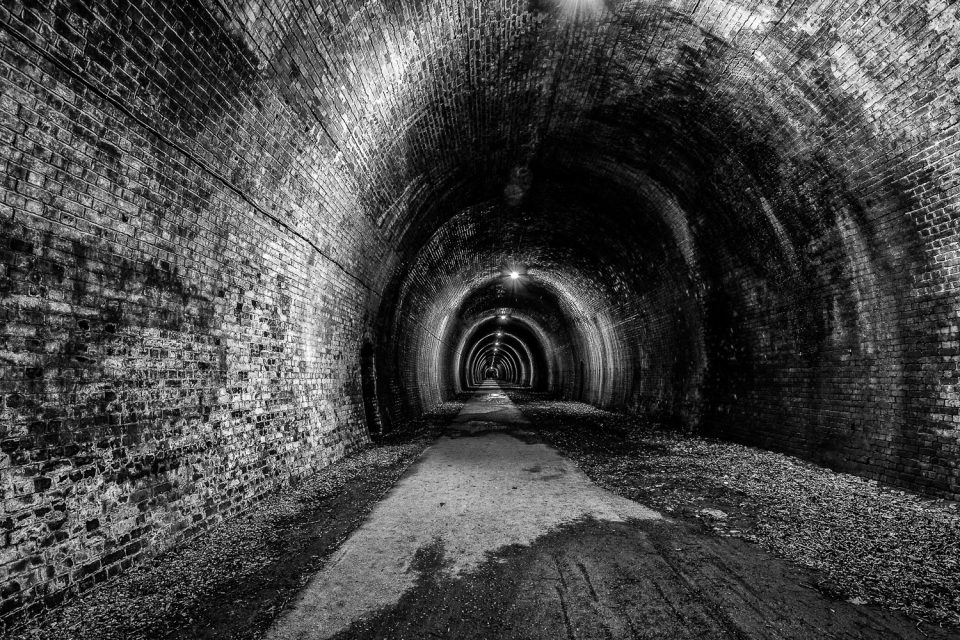 Inside Ashbourne Tunnel.