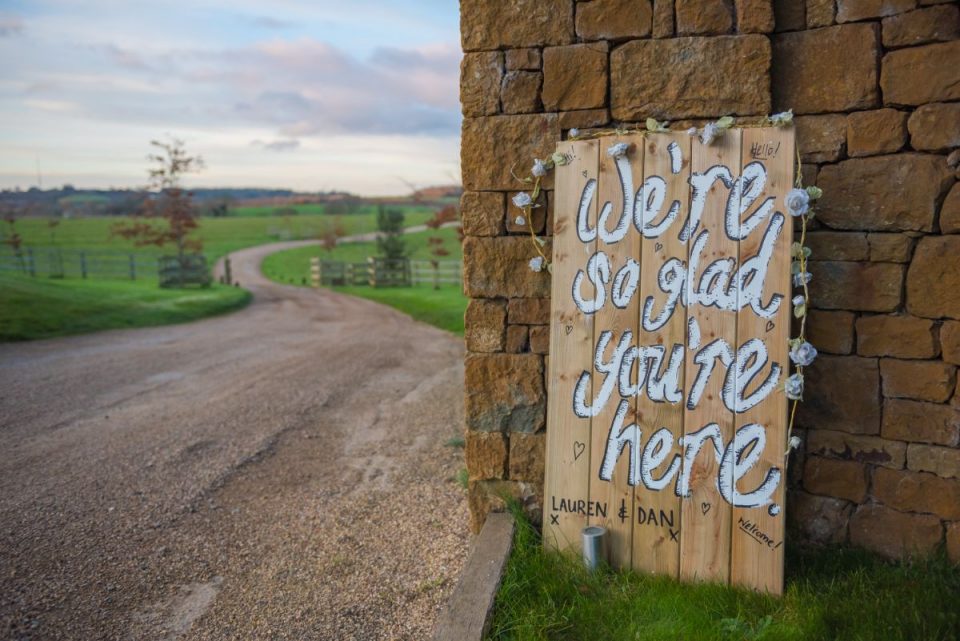 It's important for your photographer to get some detail shots so you can remember all the hard work you put into the day. This one really embraces the beautiful scenery in this part of the country.
