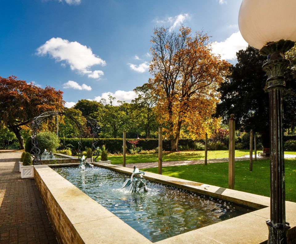 The beautiful gardens at this fabulous venue.