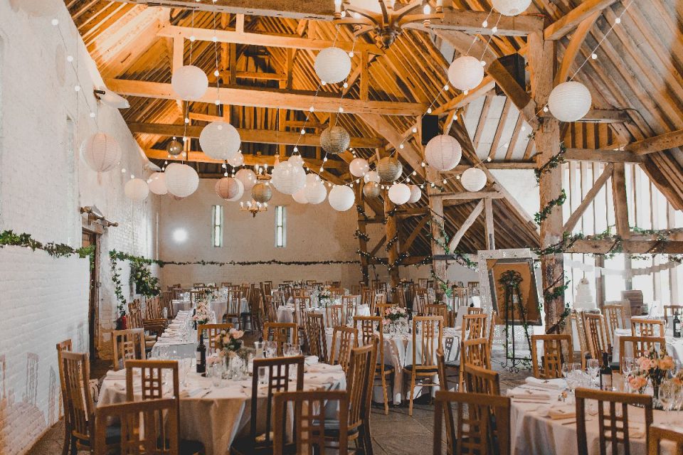 This historic barn is so beautiful inside!