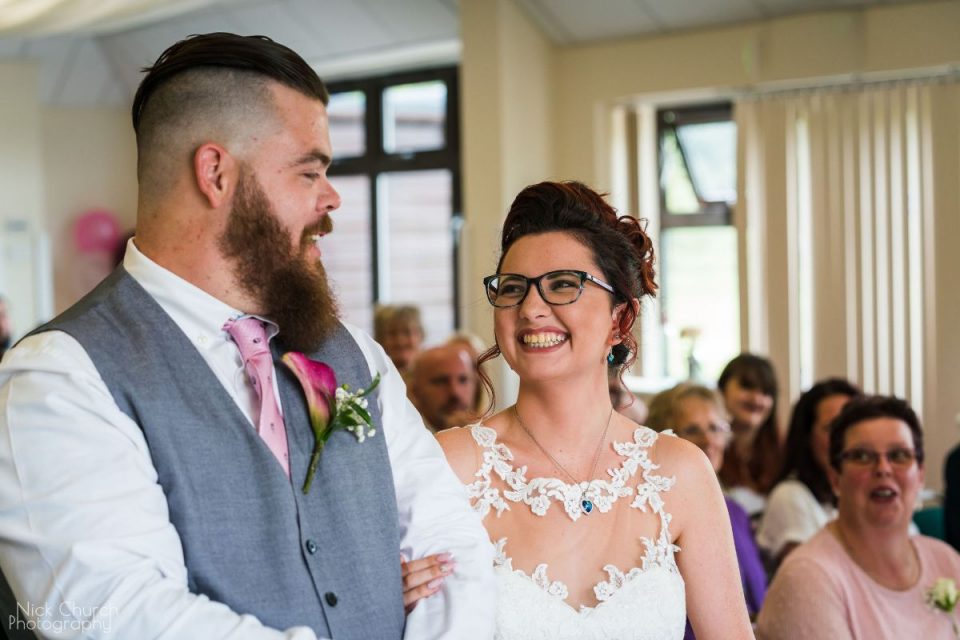 We love Sarah's hair in these photos!