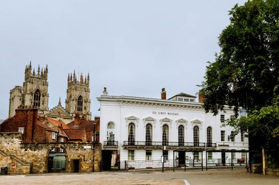 The De Grey Rooms are literally right next to York Minster.