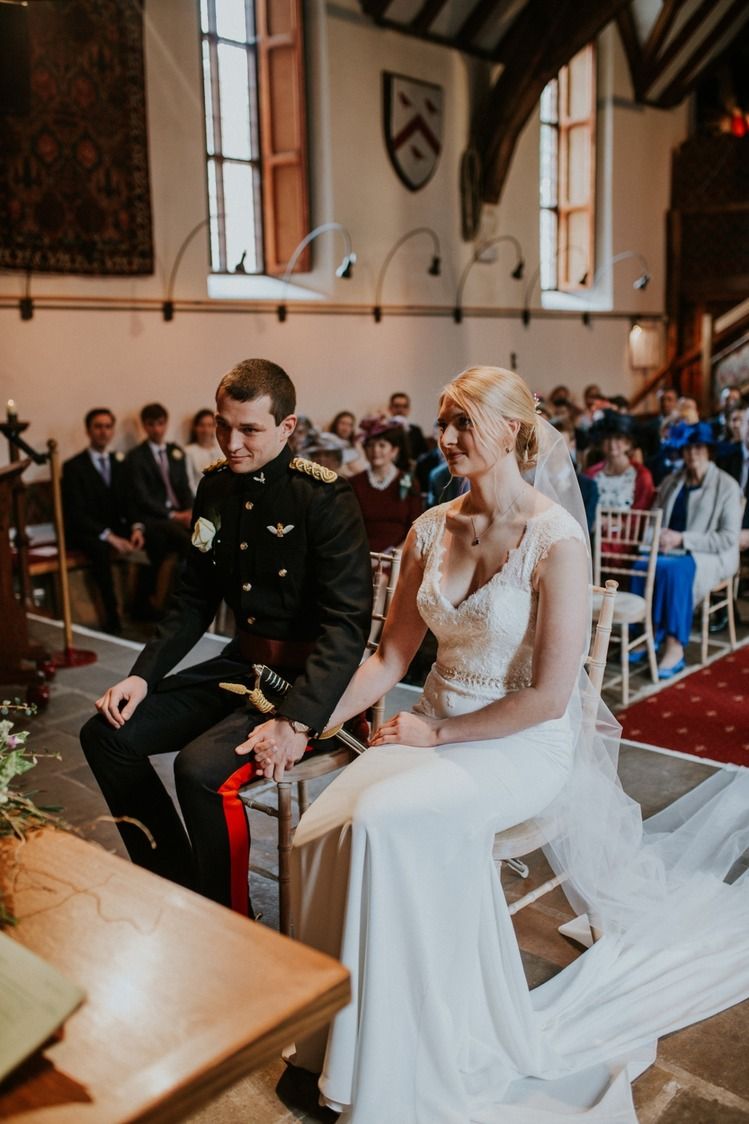 Taking their vows in this beautiful church.