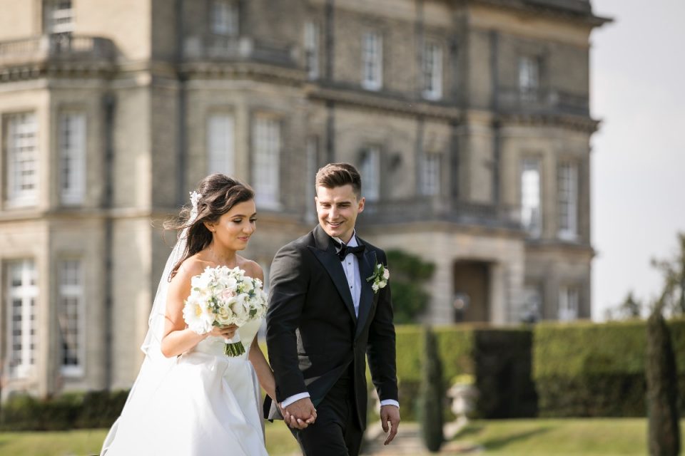 The happy couple on their big day.