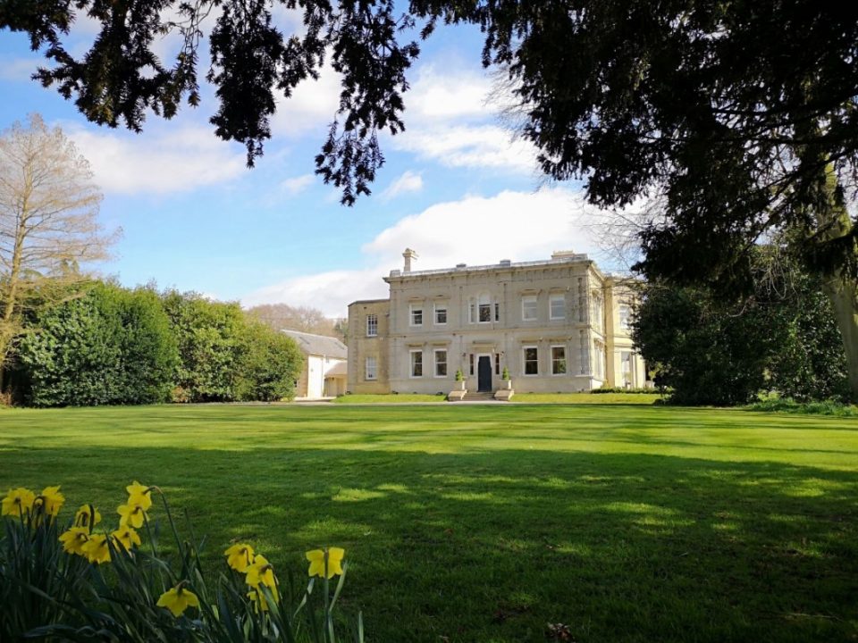 Cleatham Hall in all its glory. It's a very private estate.