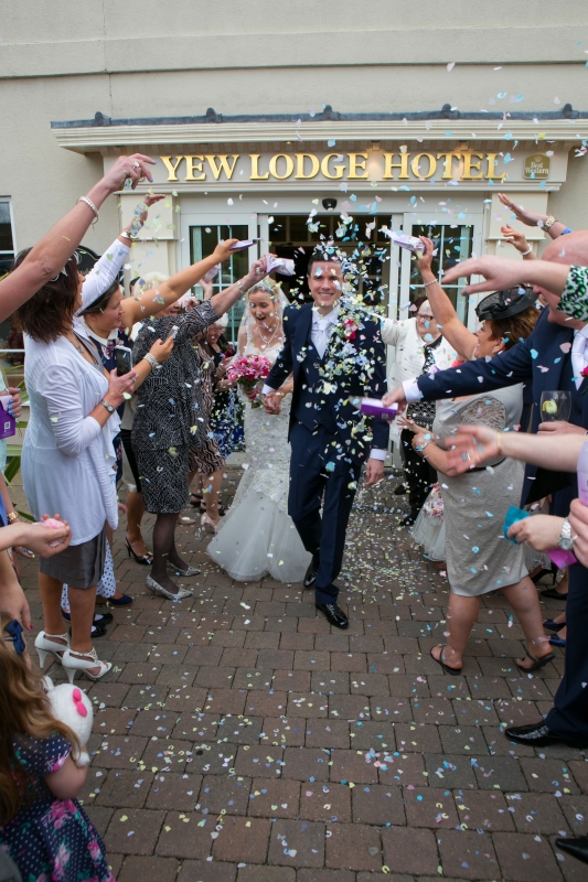 A wonderful confetti shot at a wonderful Derbyshire venue!