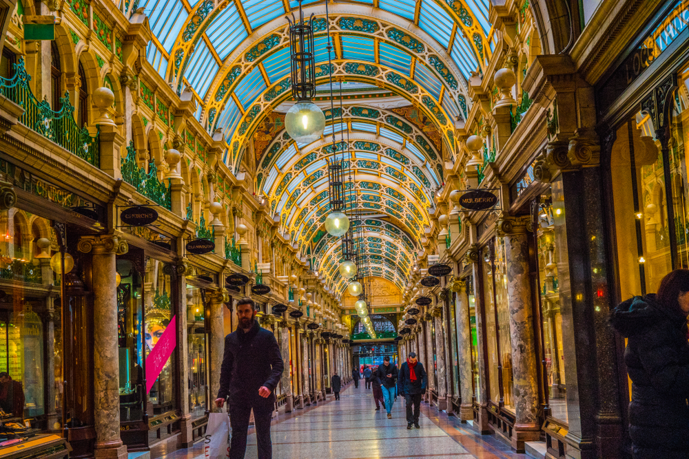 Imagine posing with your new husband down this iconic shopping arcade!