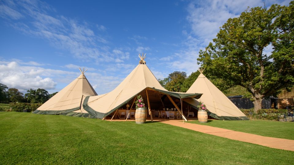 Tipi weddings are all the rage at the moment, and they look so fun!