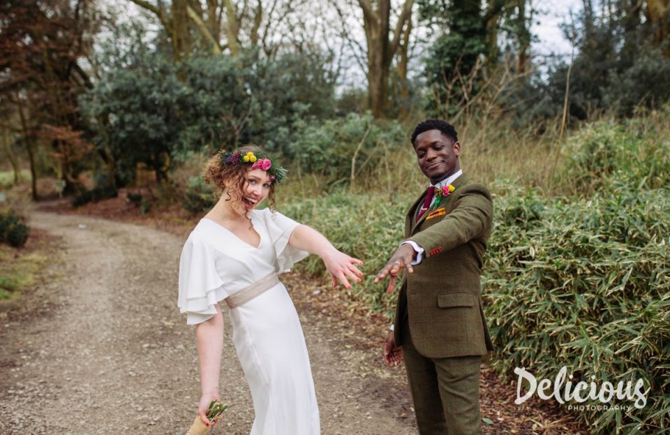 Show us ya rings! The two married at Wyresdale Park Barn Weddings and Delicious Photography captured it.