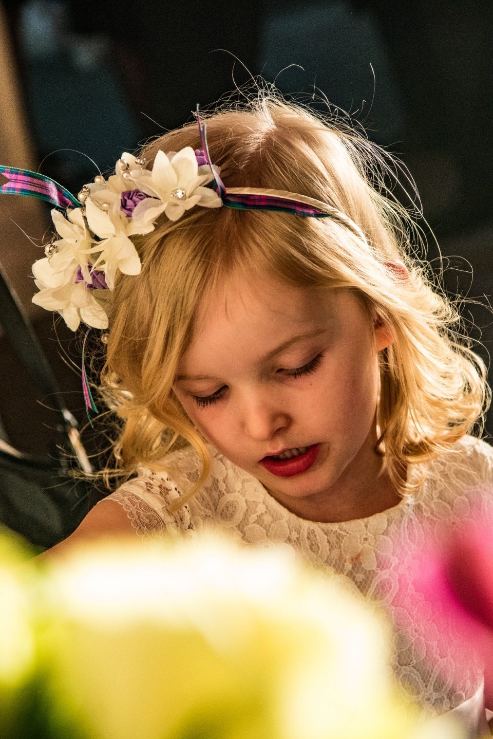 One of the beautiful bridesmaids.