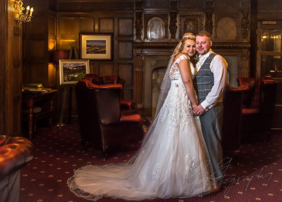 Holly and Kyle married at the Higher Trapp Hotel in Simonstone.
