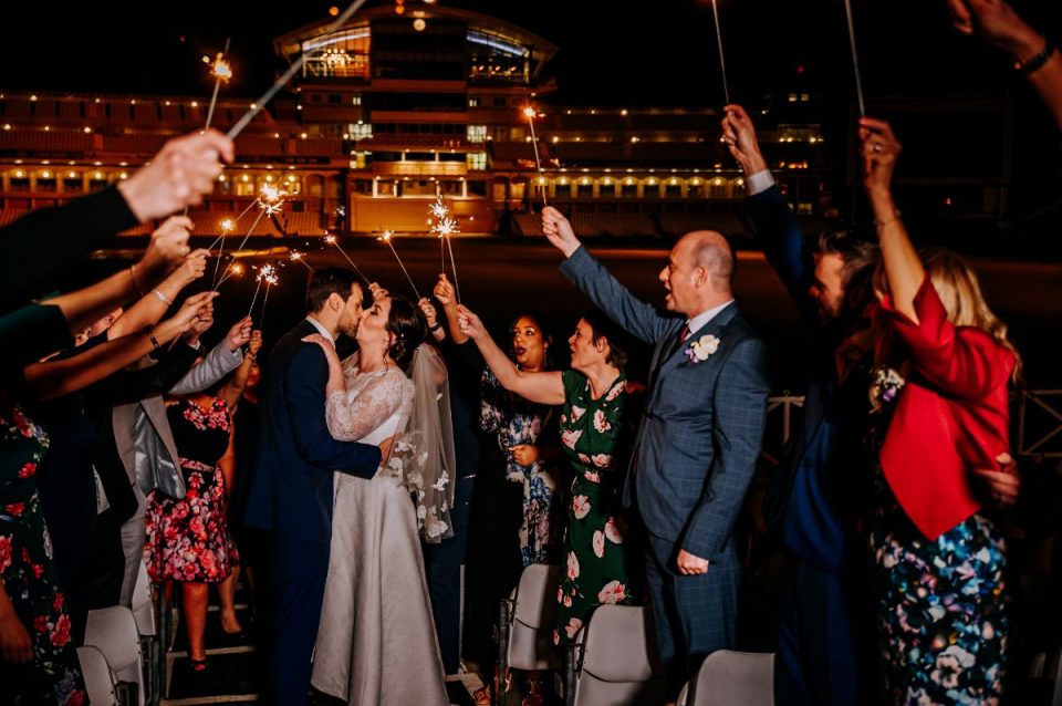The wedding venue is fantastic and looks especially great in this photo!