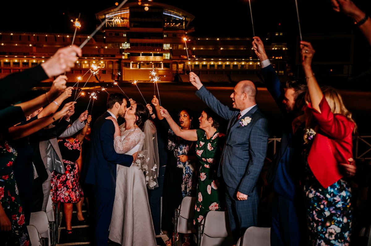 The wedding venue is fantastic and looks especially great in this photo!
