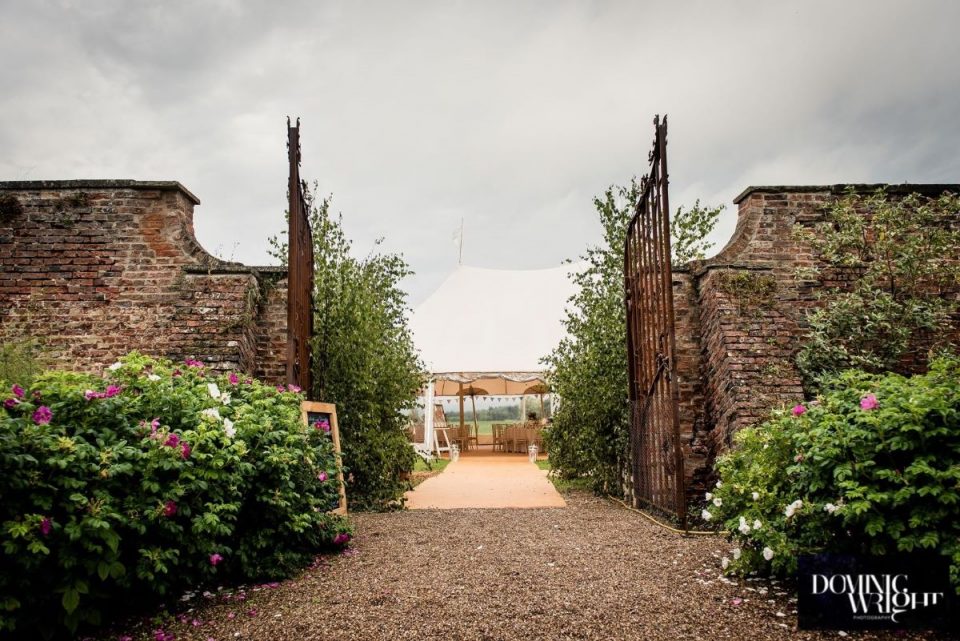 The walled garden can host marquee receptions too!
