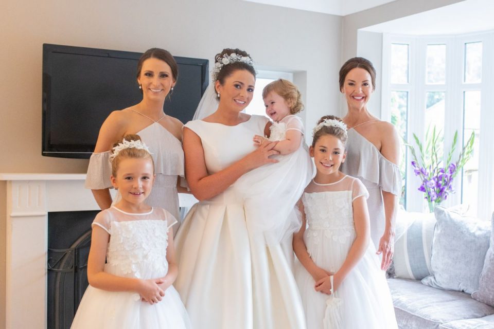 The beautiful bride and her bridesmaids!
