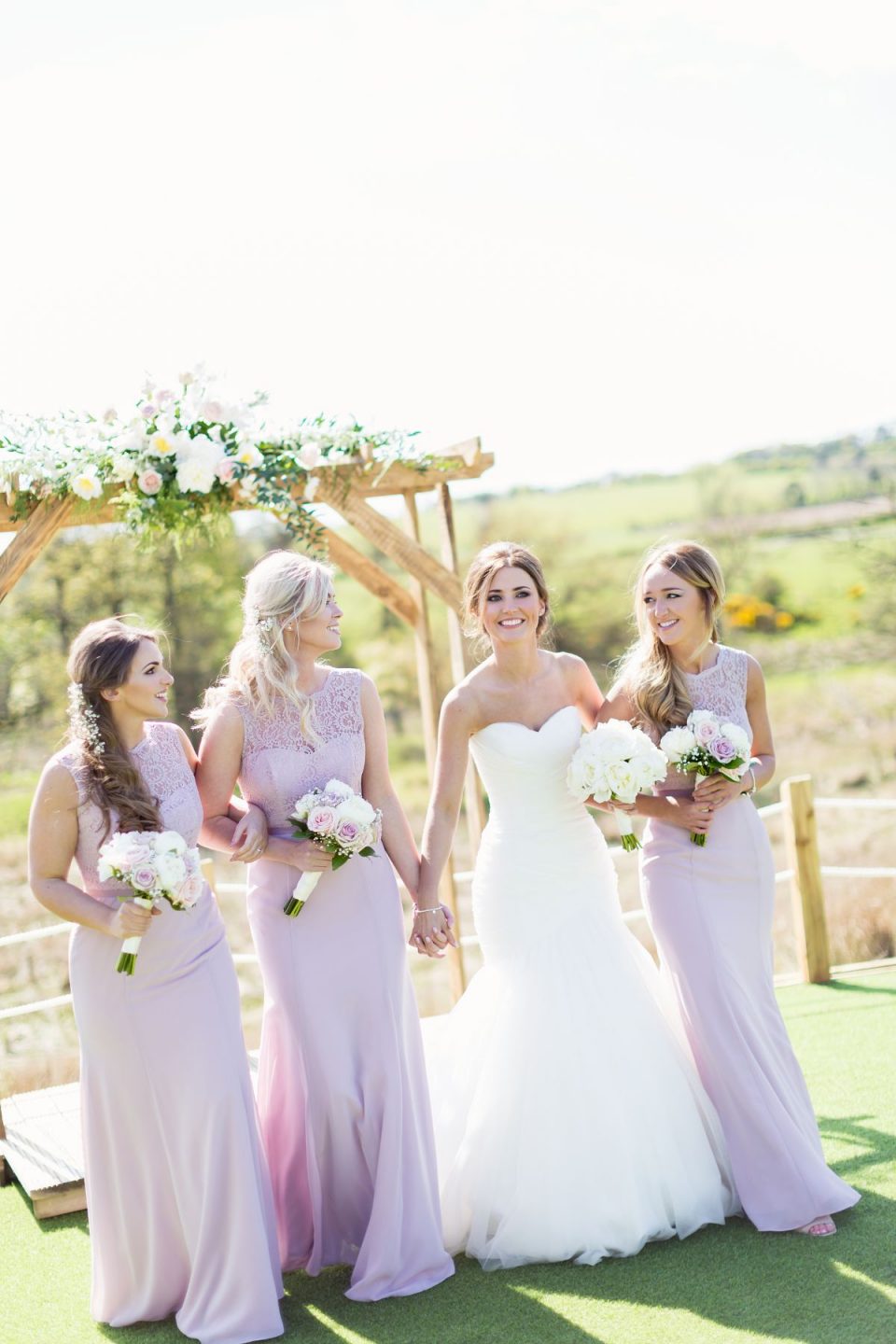 The bride's dress was stunning!