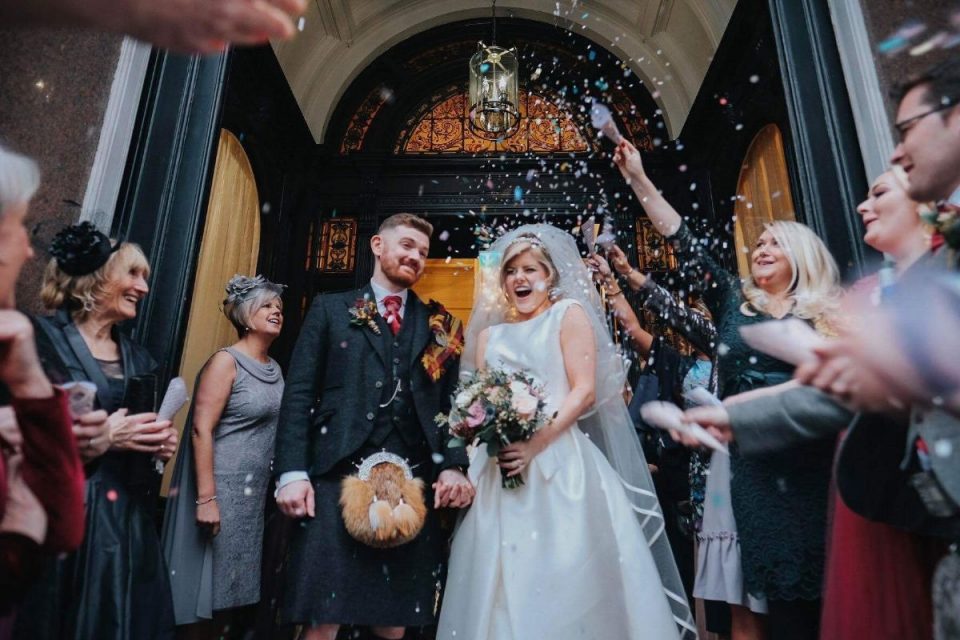 Shauna and Kris after tying the knot!