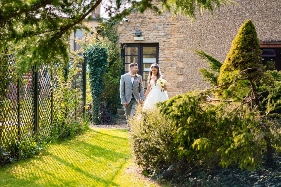 The gardens here are beautiful, ideal for wedding photographs.