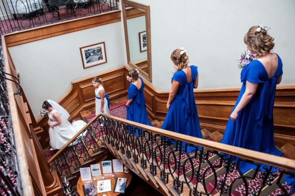 We love the sweeping staircase at this venue.