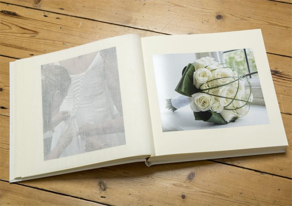 You choose the album from linen books to leather-bound albums.
